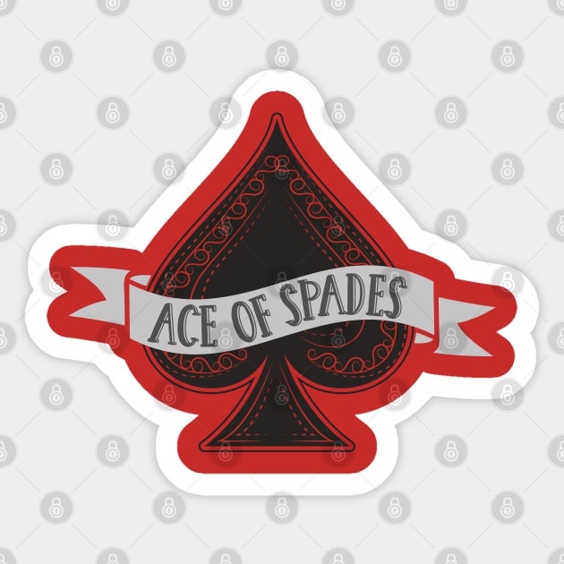 Ace of Spades Sticker by holidaystore